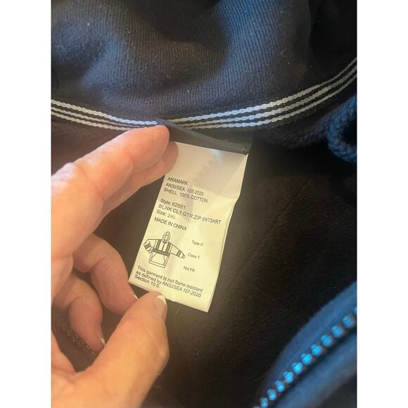 Aramark Reflective Pullover Sweatshirt Hoodie Jacket Men 2XL Utility Workwear - Picture 12 of 12